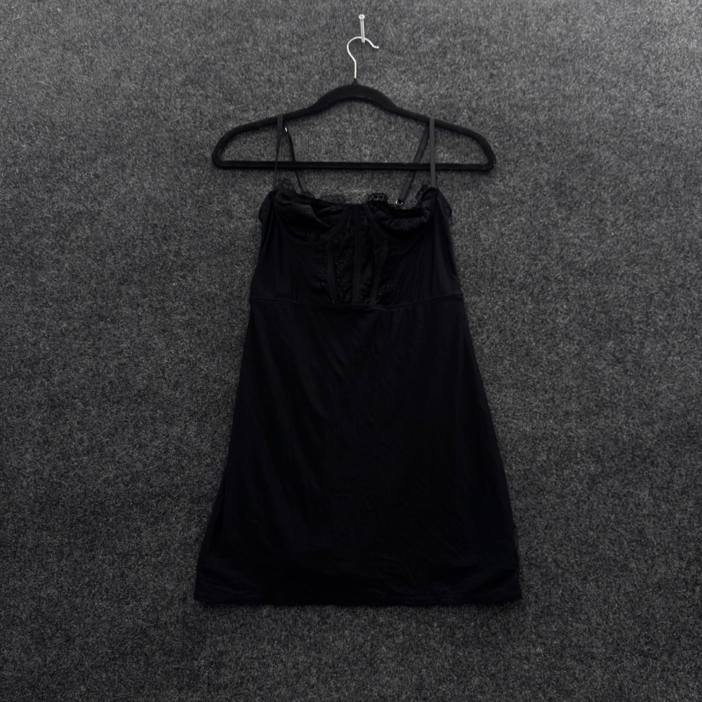 Urban Outfitters Black Corset Lace Trim Mini Dress Small NWT S 78086667